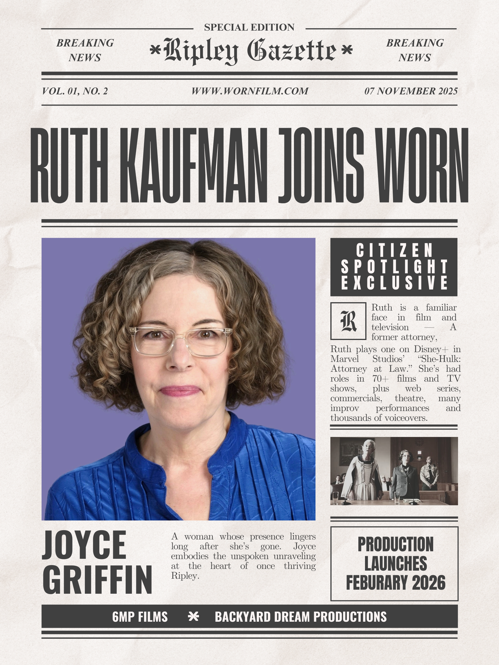 Ruth Kaufman as Joyce Griffin